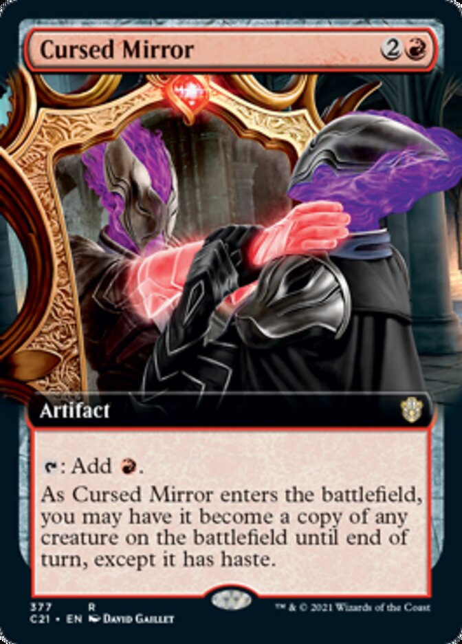 Cursed Mirror (Extended Art) [Commander 2021] | The CG Realm