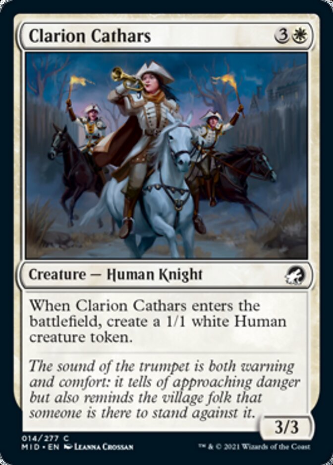 Clarion Cathars [Innistrad: Midnight Hunt] | The CG Realm