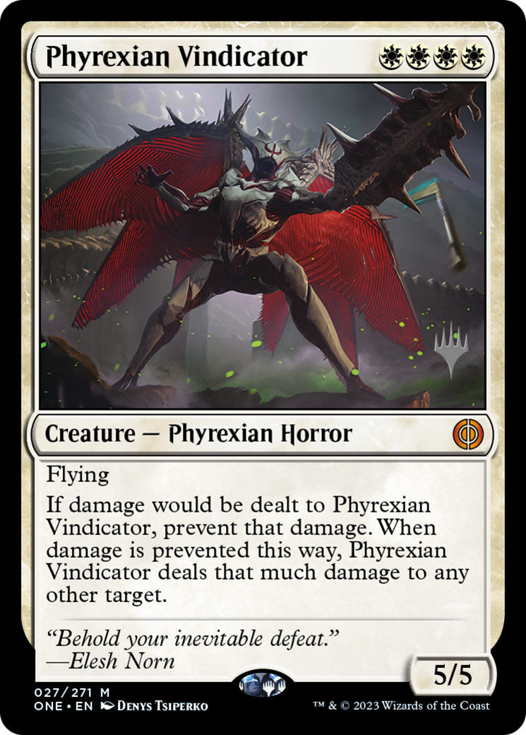 Phyrexian Vindicator (Promo Pack) [Phyrexia: All Will Be One Promos] | The CG Realm