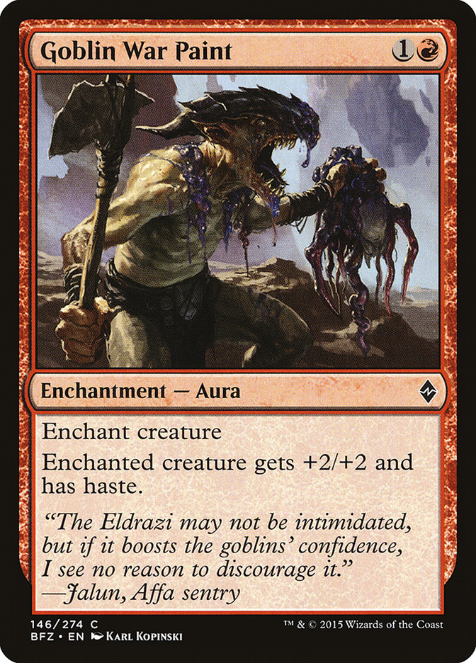 Goblin War Paint [Battle for Zendikar] | The CG Realm