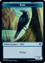 Bird (005) // Soldier Double-Sided Token [Kaldheim Commander Tokens] | The CG Realm