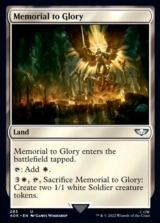 Memorial to Glory (Surge Foil) [Warhammer 40,000] | The CG Realm