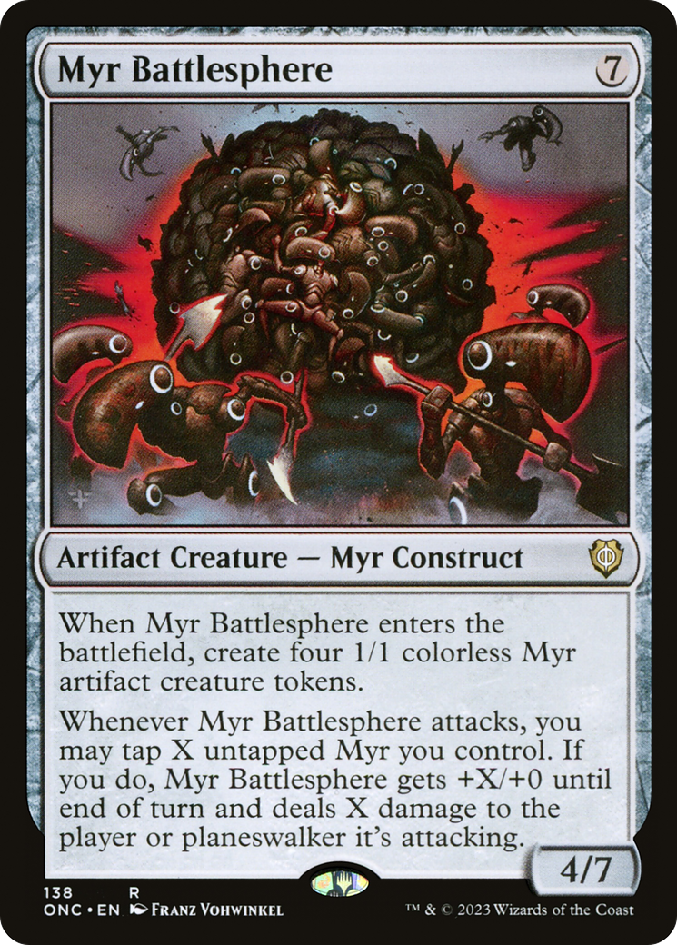 Myr Battlesphere [Phyrexia: All Will Be One Commander] | The CG Realm