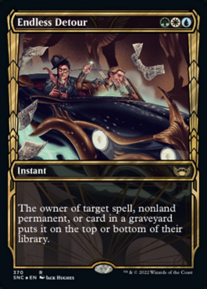 Endless Detour (Showcase Golden Age Gilded Foil) [Streets of New Capenna] | The CG Realm