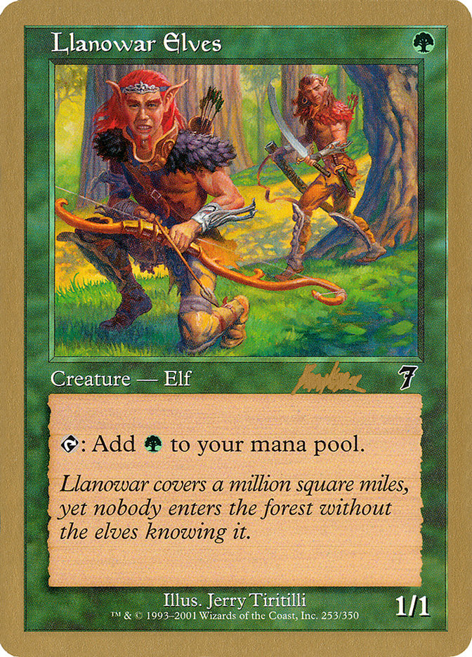 Llanowar Elves (Brian Kibler) [World Championship Decks 2002] | The CG Realm