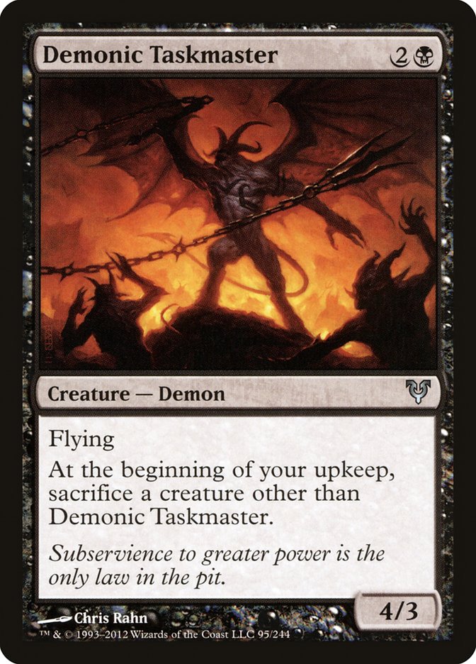Demonic Taskmaster [Avacyn Restored] | The CG Realm