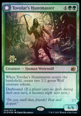 Tovolar's Huntmaster (PRE-204) - Innistrad: Midnight Hunt Promos: (Double Faced Transform) Foil