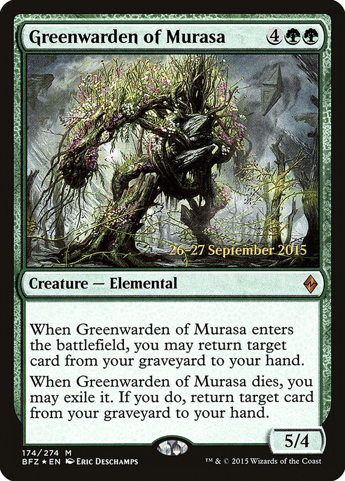 Greenwarden of Murasa [Battle for Zendikar Prerelease Promos] | The CG Realm