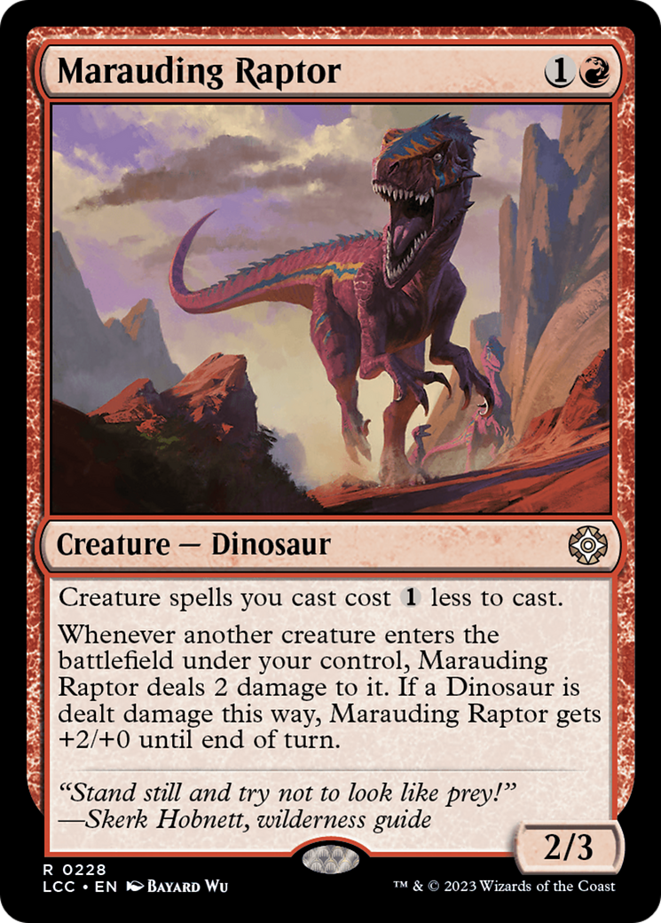 Marauding Raptor [The Lost Caverns of Ixalan Commander] | The CG Realm