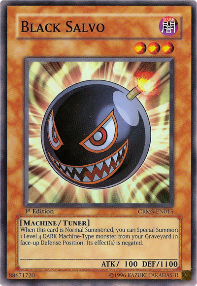 Black Salvo [CRMS-EN015] Super Rare | The CG Realm