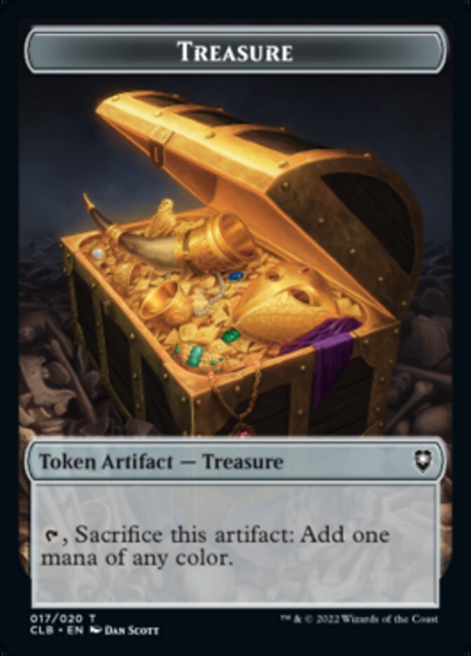 Treasure // Knight Double-Sided Token [Commander Legends: Battle for Baldur's Gate Tokens] | The CG Realm