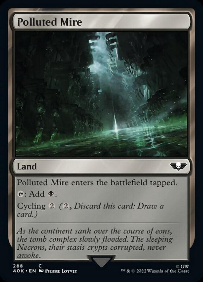 Polluted Mire (Surge Foil) [Warhammer 40,000] | The CG Realm