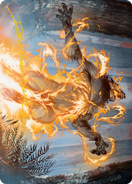 Burn the Accursed Art Card (Gold-Stamped Signature) [Innistrad: Midnight Hunt Art Series] | The CG Realm