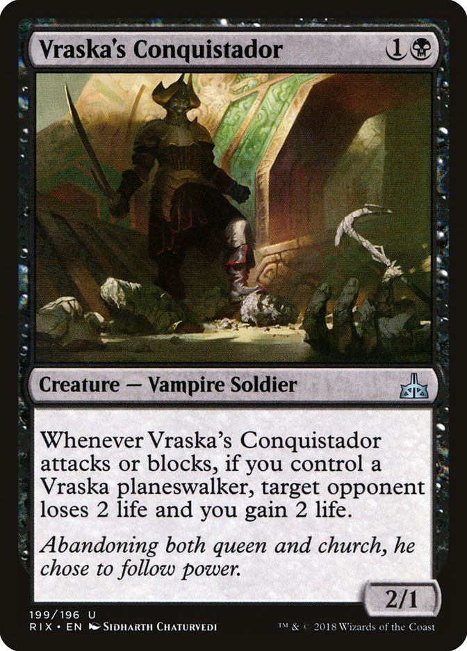 Vraska's Conquistador [Rivals of Ixalan] | The CG Realm