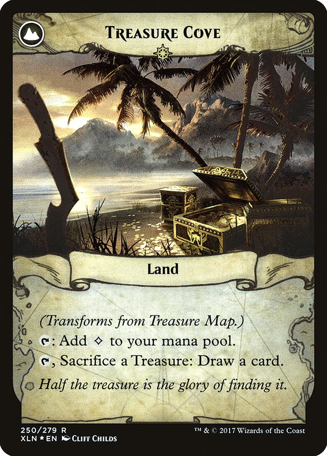 Treasure Map (XLN) (PRE-250) - Ixalan Promos: (compasslanddfc) Foil