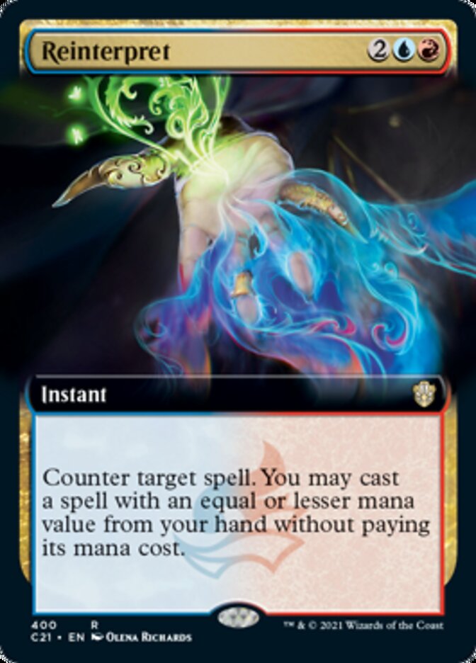 Reinterpret (Extended Art) [Commander 2021] | The CG Realm
