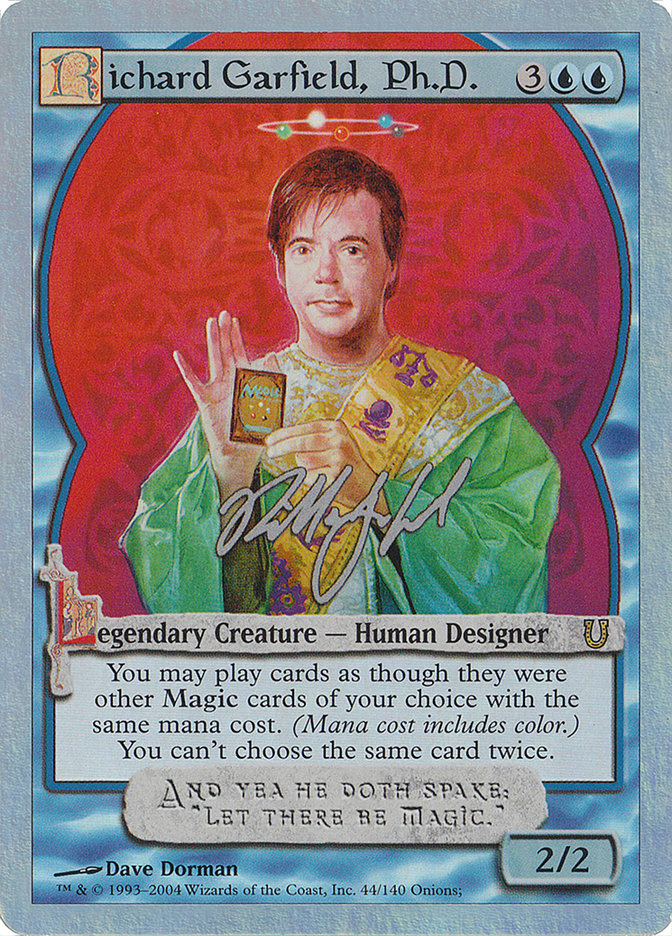 Richard Garfield, Ph.D. (Alternate Foil) [Unhinged] | The CG Realm