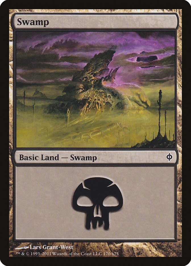 Swamp (170) [New Phyrexia] | The CG Realm