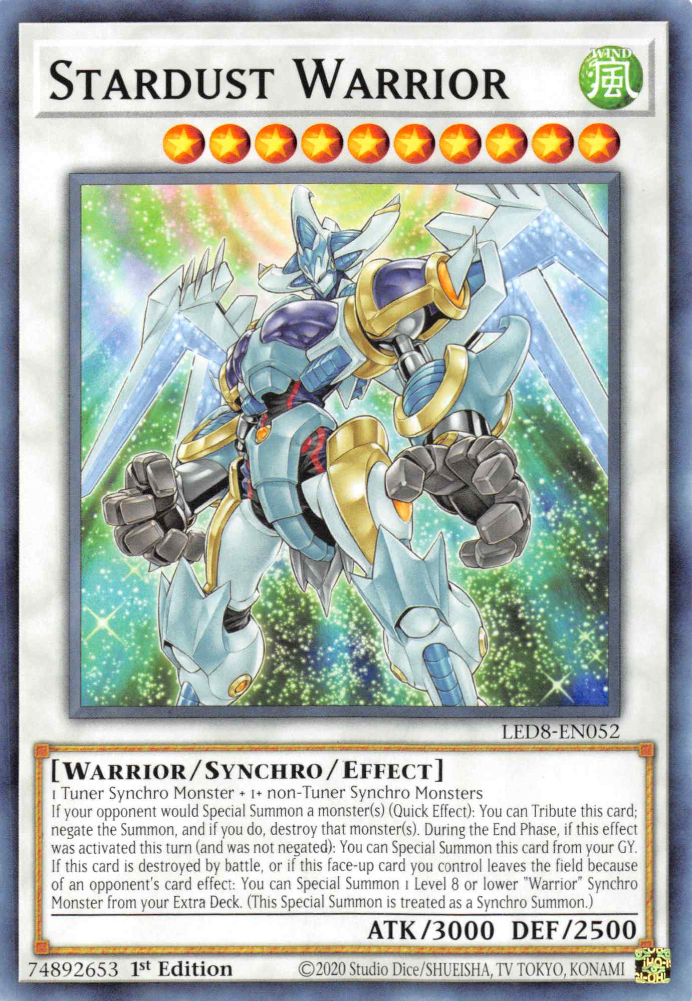 Stardust Warrior [LED8-EN052] Common | The CG Realm