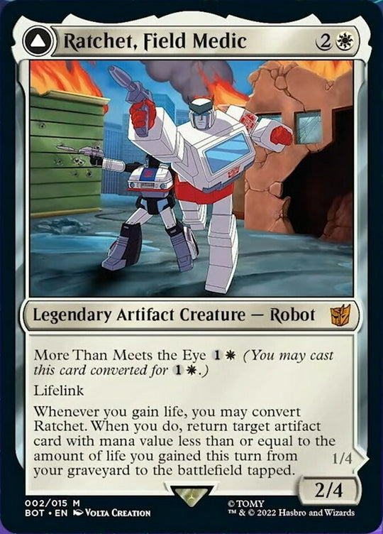Ratchet, Field Medic (BOT-002) - Transformers: (convertdfc)
