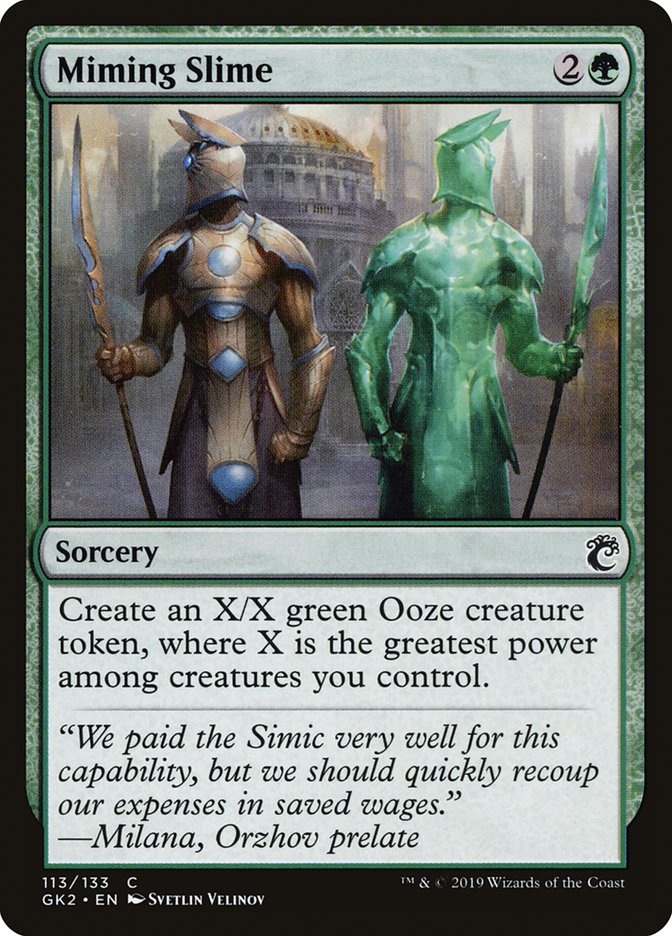 Miming Slime [Ravnica Allegiance Guild Kit] | The CG Realm