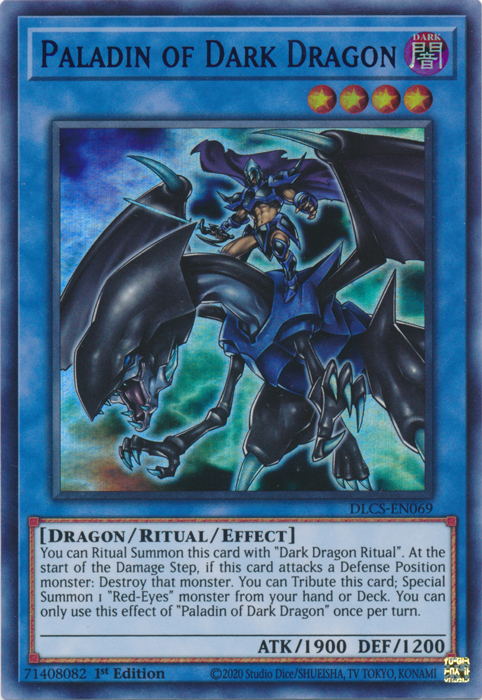 Paladin of Dark Dragon (Blue) [DLCS-EN069] Ultra Rare | The CG Realm