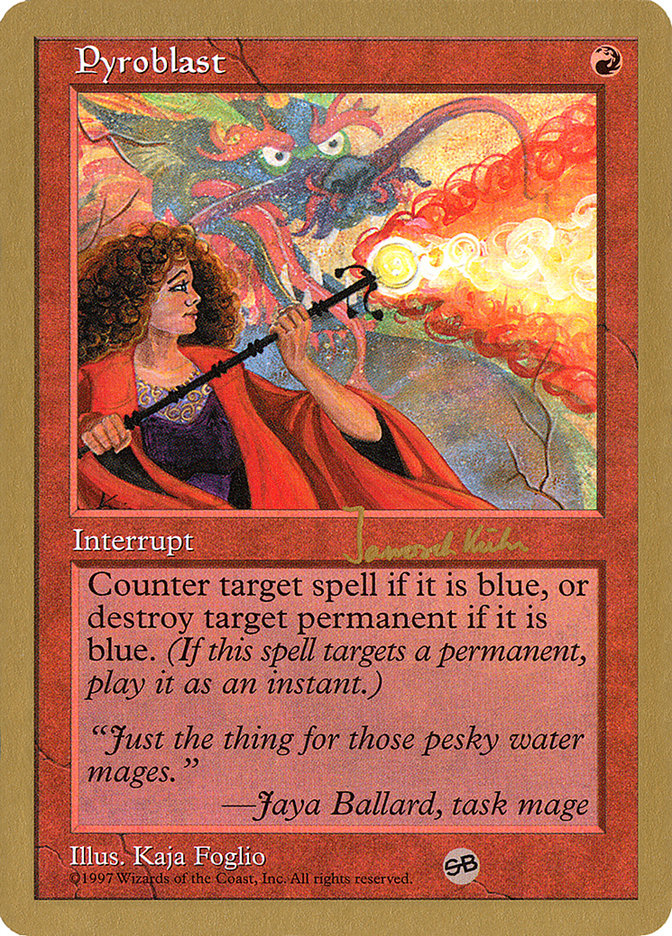 Pyroblast (Janosch Kuhn) (SB) [World Championship Decks 1997] | The CG Realm