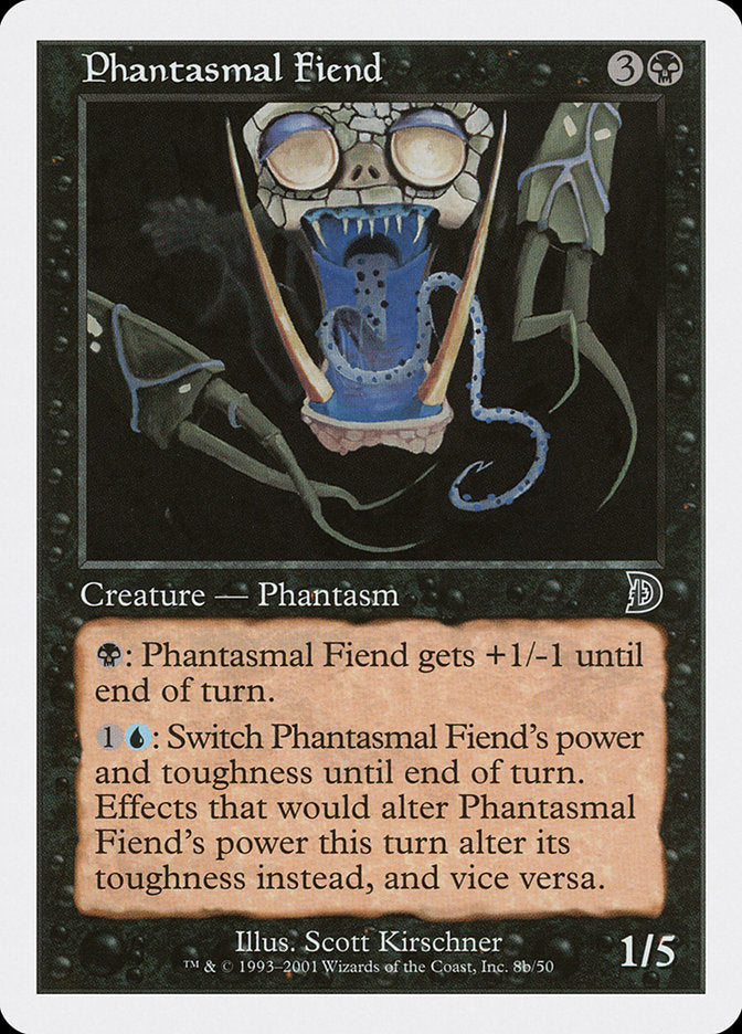 Phantasmal Fiend (Black Background) [Deckmasters] | The CG Realm