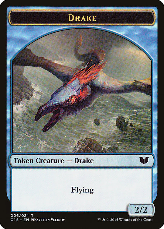 Drake // Elemental (020) Double-Sided Token (C15-6 // 20) - Commander 2015 Tokens