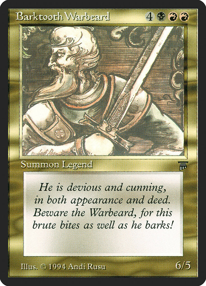 Barktooth Warbeard [Legends] | The CG Realm