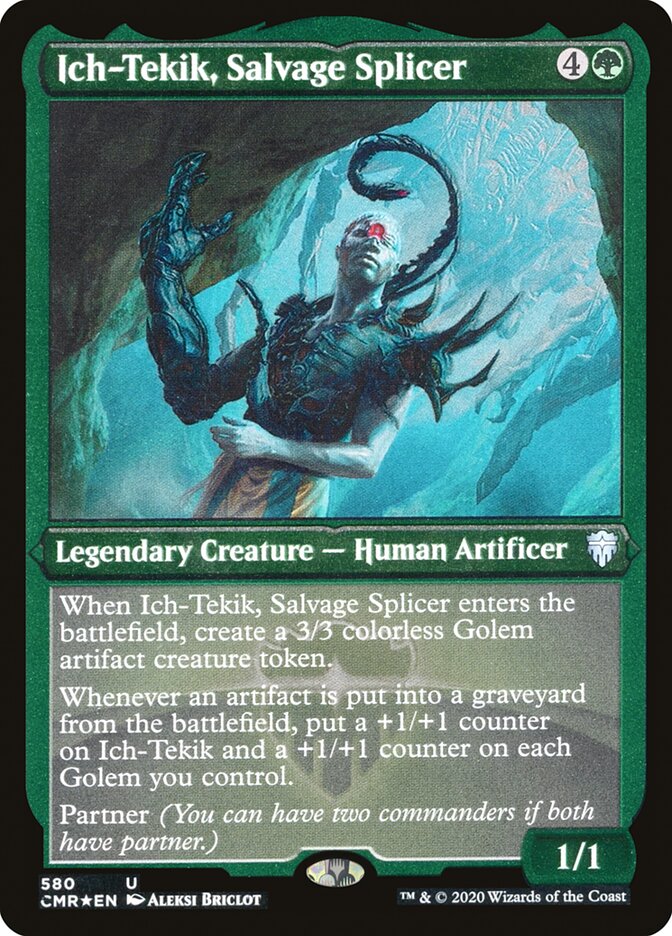 Ich-Tekik, Salvage Splicer (Etched) [Commander Legends] | The CG Realm