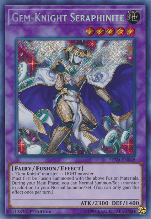 Gem-Knight Seraphinite [SHVA-EN048] Secret Rare | The CG Realm