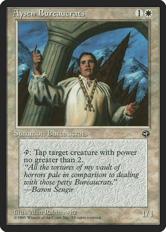 Aysen Bureaucrats (Baron Sengir Flavor Text) [Homelands] | The CG Realm