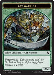 Cat Warrior // Thopter (026) Double-Sided Token [Commander 2018 Tokens] | The CG Realm