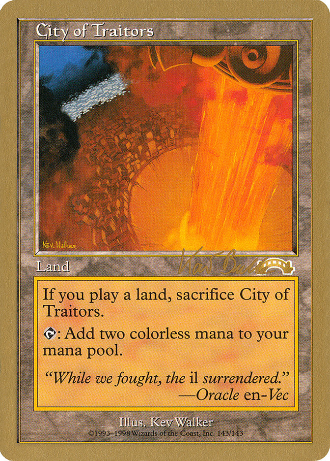 City of Traitors (Kai Budde) [World Championship Decks 1999] | The CG Realm