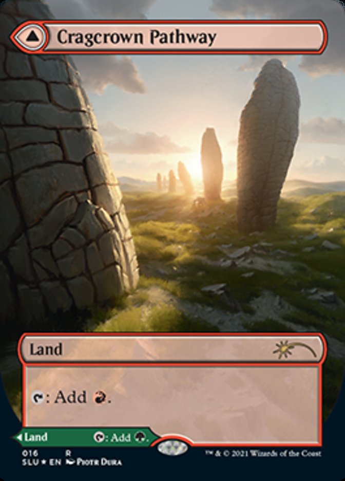 Cragcrown Pathway (Borderless) (SLU-016) - Secret Lair: Ultimate Edition: (Showcase) Foil