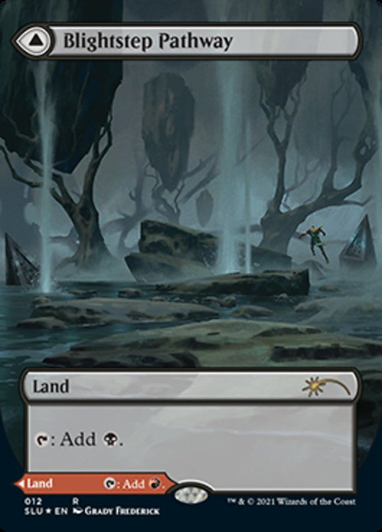 Blightstep Pathway (Borderless) (SLU-012) - Secret Lair: Ultimate Edition: (Showcase) Foil