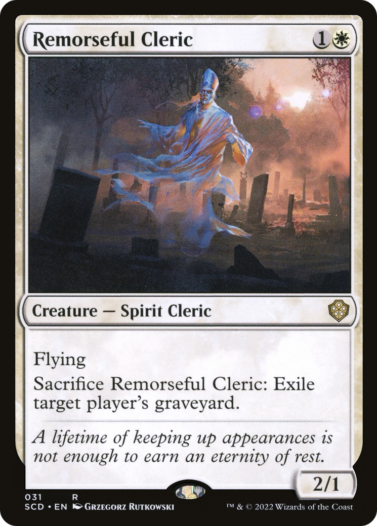 Remorseful Cleric [Starter Commander Decks] | The CG Realm