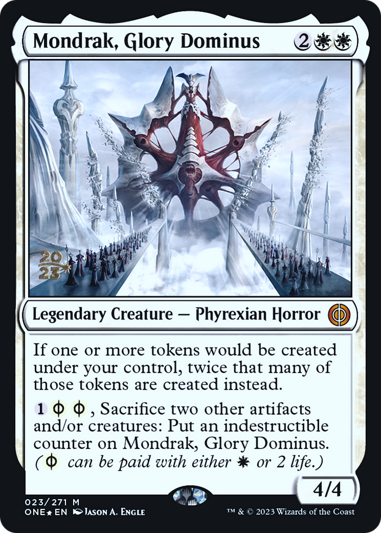 Mondrak, Glory Dominus [Phyrexia: All Will Be One Prerelease Promos] | The CG Realm
