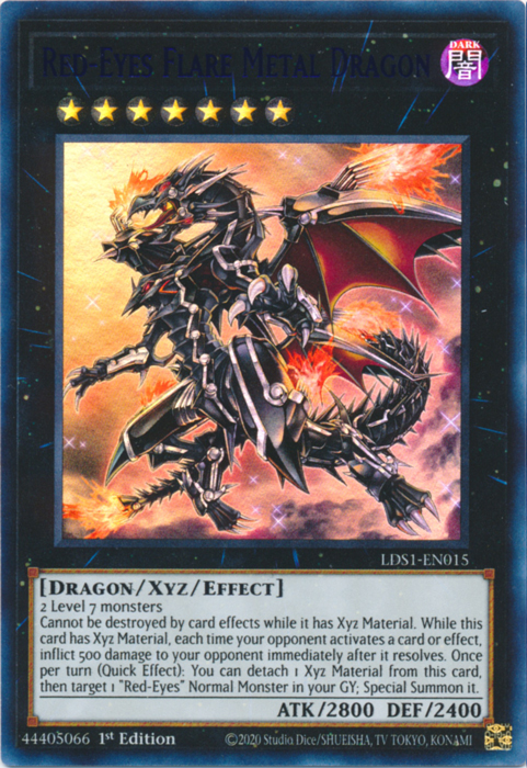 Red-Eyes Flare Metal Dragon (Blue) [LDS1-EN015] Ultra Rare | The CG Realm