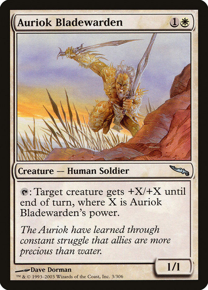 Auriok Bladewarden [Mirrodin] | The CG Realm