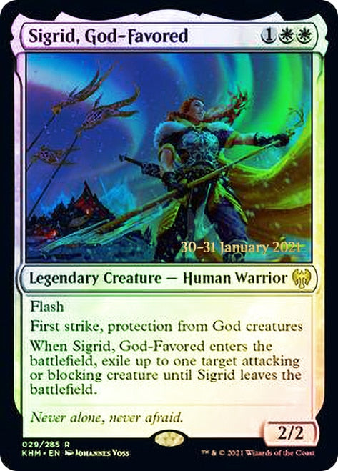 Sigrid, God-Favored [Kaldheim Prerelease Promos] | The CG Realm