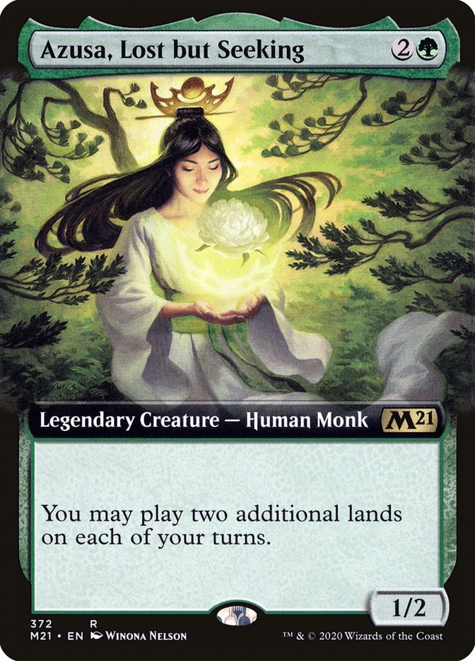 Azusa, Lost but Seeking (Extended Art) [Core Set 2021] | The CG Realm