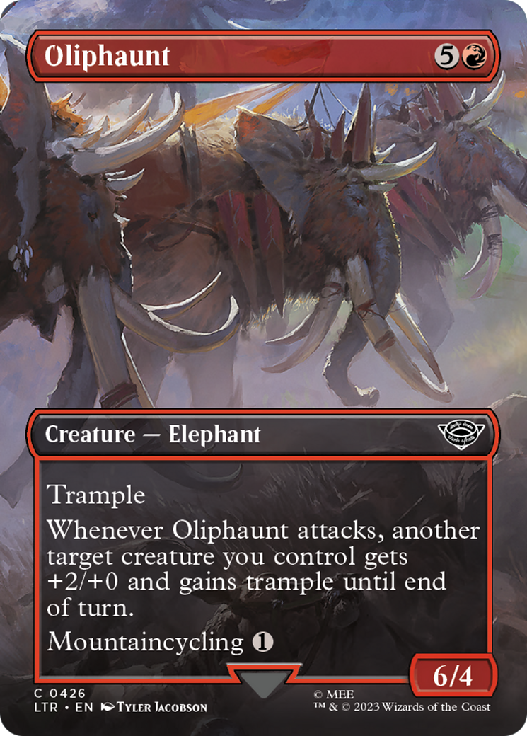 Oliphaunt (Borderless Alternate Art) [The Lord of the Rings: Tales of Middle-Earth] | The CG Realm