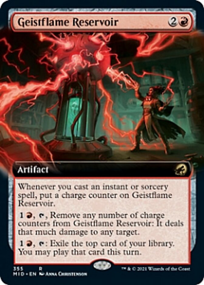 Geistflame Reservoir (Extended Art) [Innistrad: Midnight Hunt] | The CG Realm