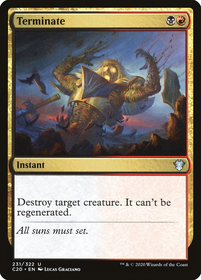Terminate [Commander 2020] | The CG Realm
