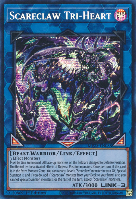 Scareclaw Tri-Heart [MP23-EN088] Prismatic Secret Rare | The CG Realm