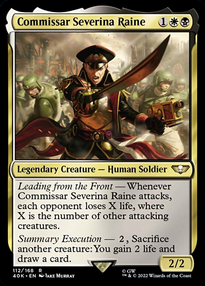 Commissar Severina Raine (Surge Foil) [Warhammer 40,000] | The CG Realm