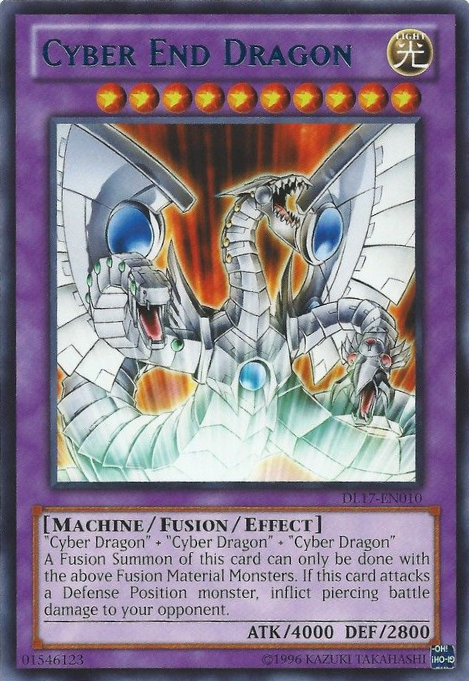 Cyber End Dragon (Blue) [DL17-EN010] Rare | The CG Realm