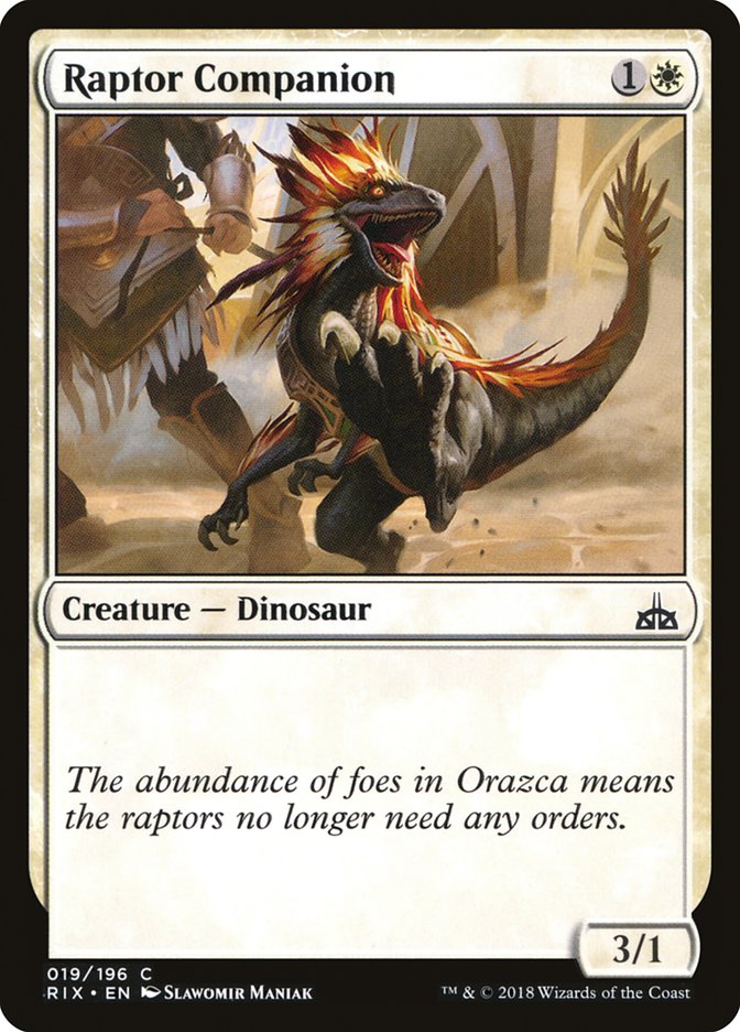 Raptor Companion [Rivals of Ixalan] | The CG Realm